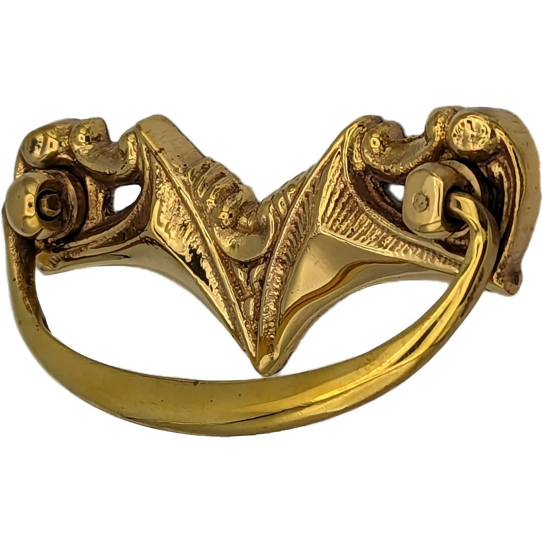 3 5/8 Inch (3 Inch c-c) Gothic Ray Bail Pull COPPER MOUNTAIN HARDWARE