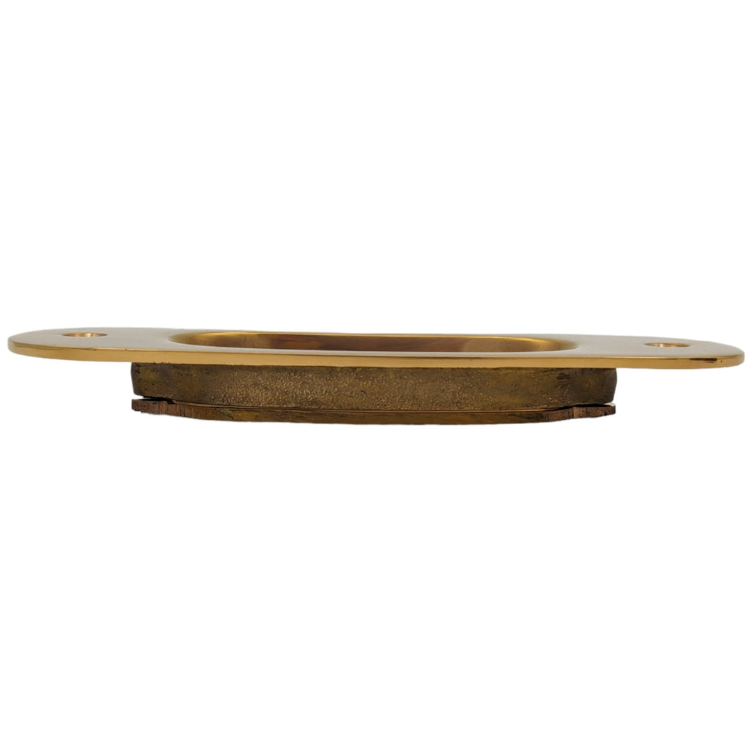 5 Inch Traditional Oval Pocket Door Pull (Several Finishes Available) COPPER MOUNTAIN HARDWARE