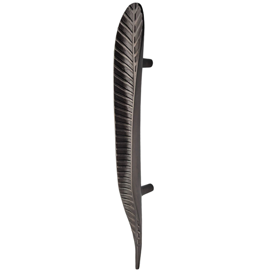 24 1/2 inch (12 inch c-c) Artistic Frond Oversize Pull (Several Finishes Available) COPPER MOUNTAIN HARDWARE