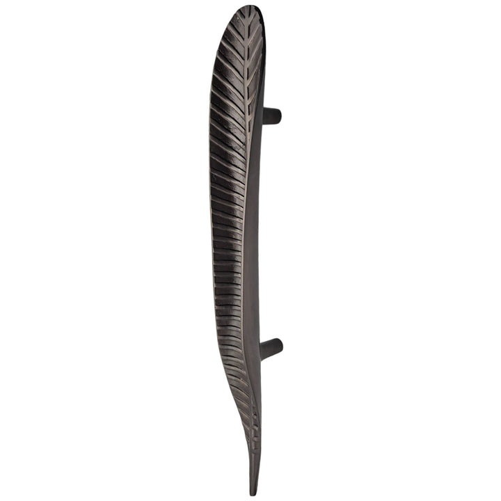24 1/2 inch (12 inch c-c) Artistic Frond Oversize Pull (Several Finishes Available) COPPER MOUNTAIN HARDWARE