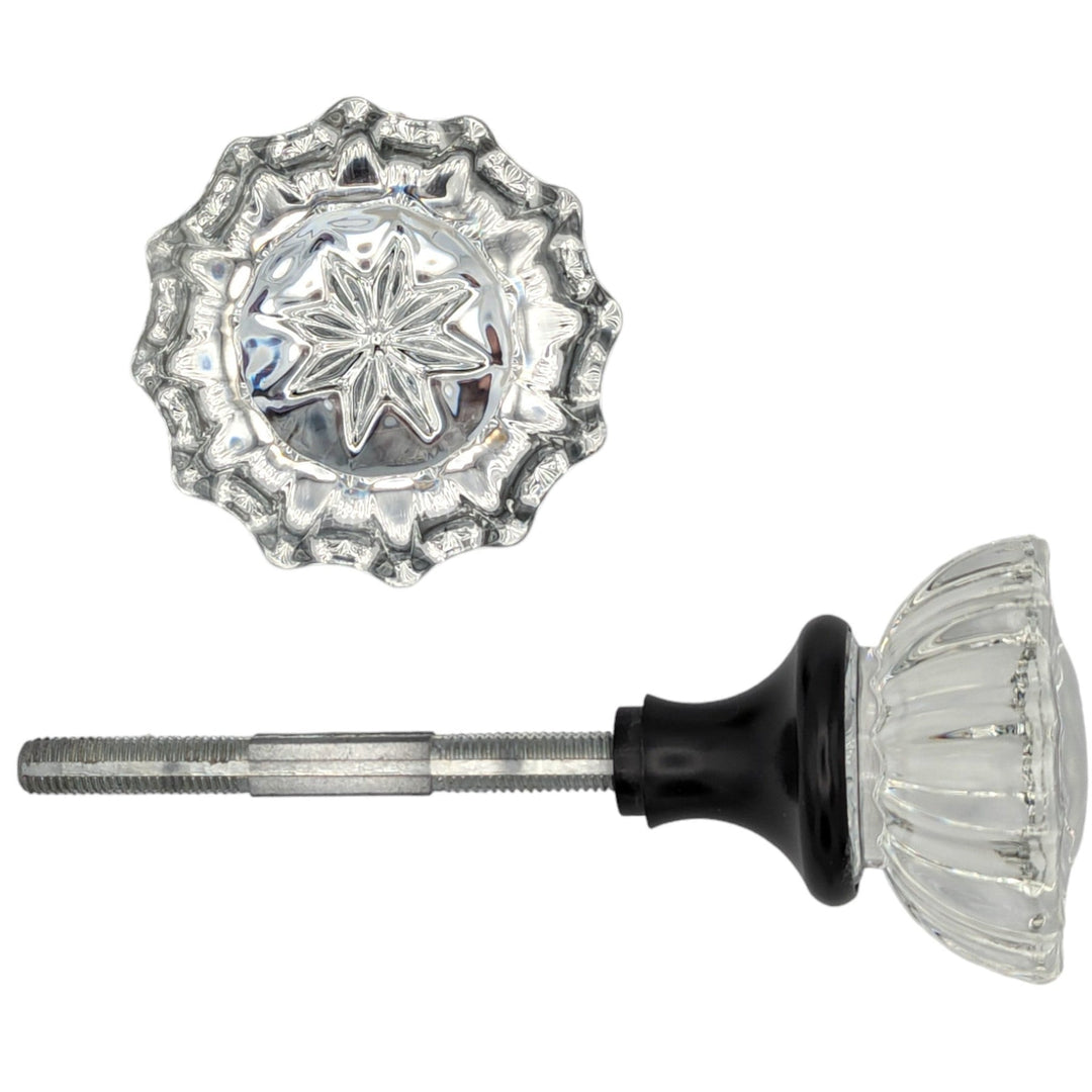 Fluted Crystal Spare Knob Set (Black Bronze) COPPER MOUNTAIN HARDWARE