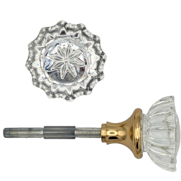 Fluted Crystal Spare Knob Set (Several Finishes Available) COPPER MOUNTAIN HARDWARE
