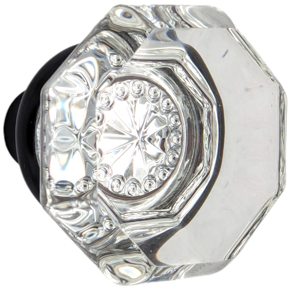 Octagon Crystal Spare Door Knob Set (Black Bronze) COPPER MOUNTAIN HARDWARE