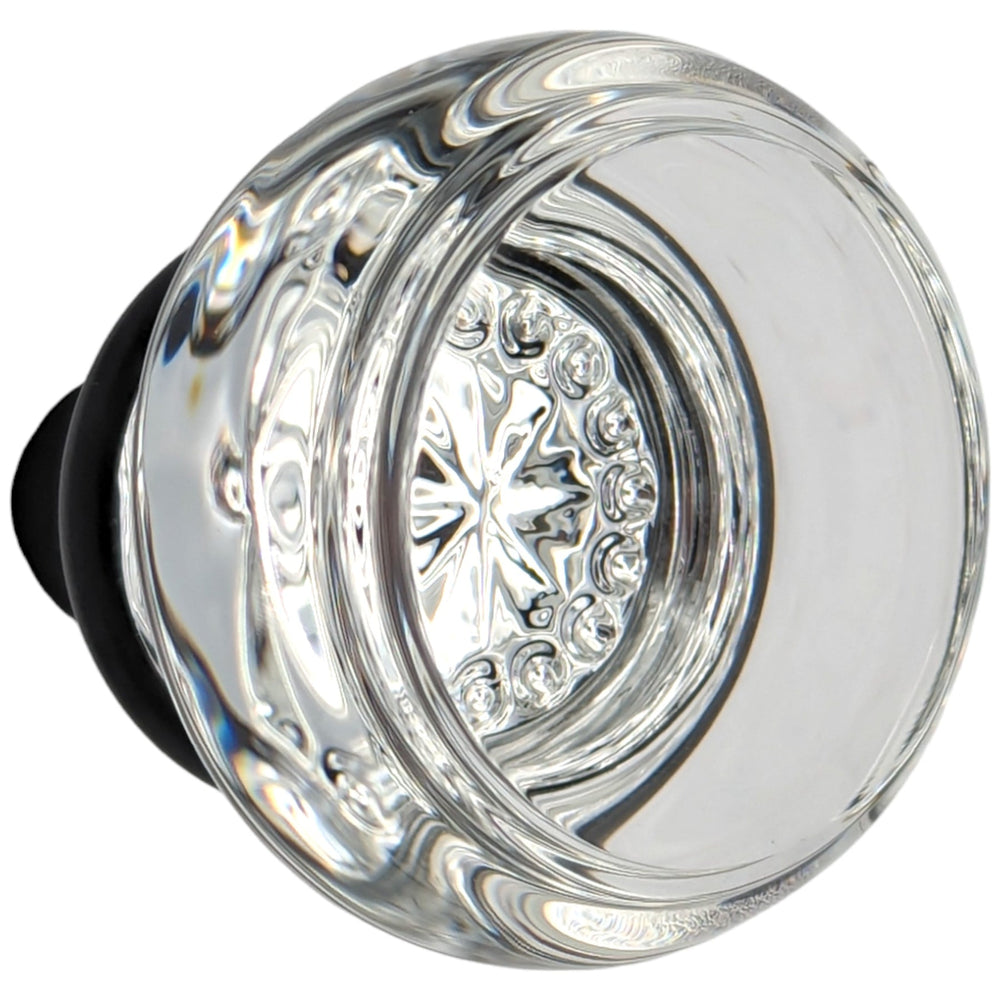Round Crystal Spare Door Knob Set (Black Bronze) COPPER MOUNTAIN HARDWARE