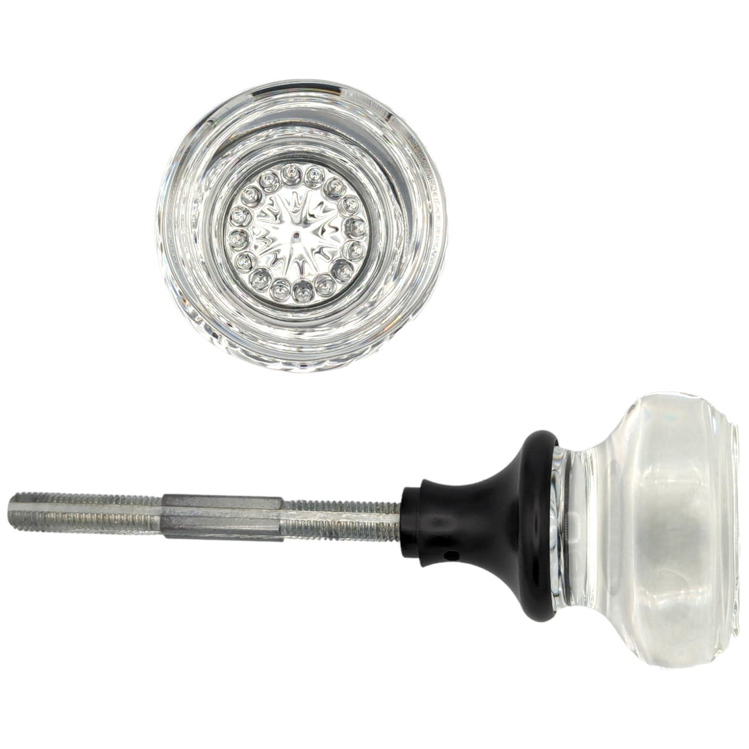 Round Crystal Spare Door Knob Set (Black Bronze) COPPER MOUNTAIN HARDWARE