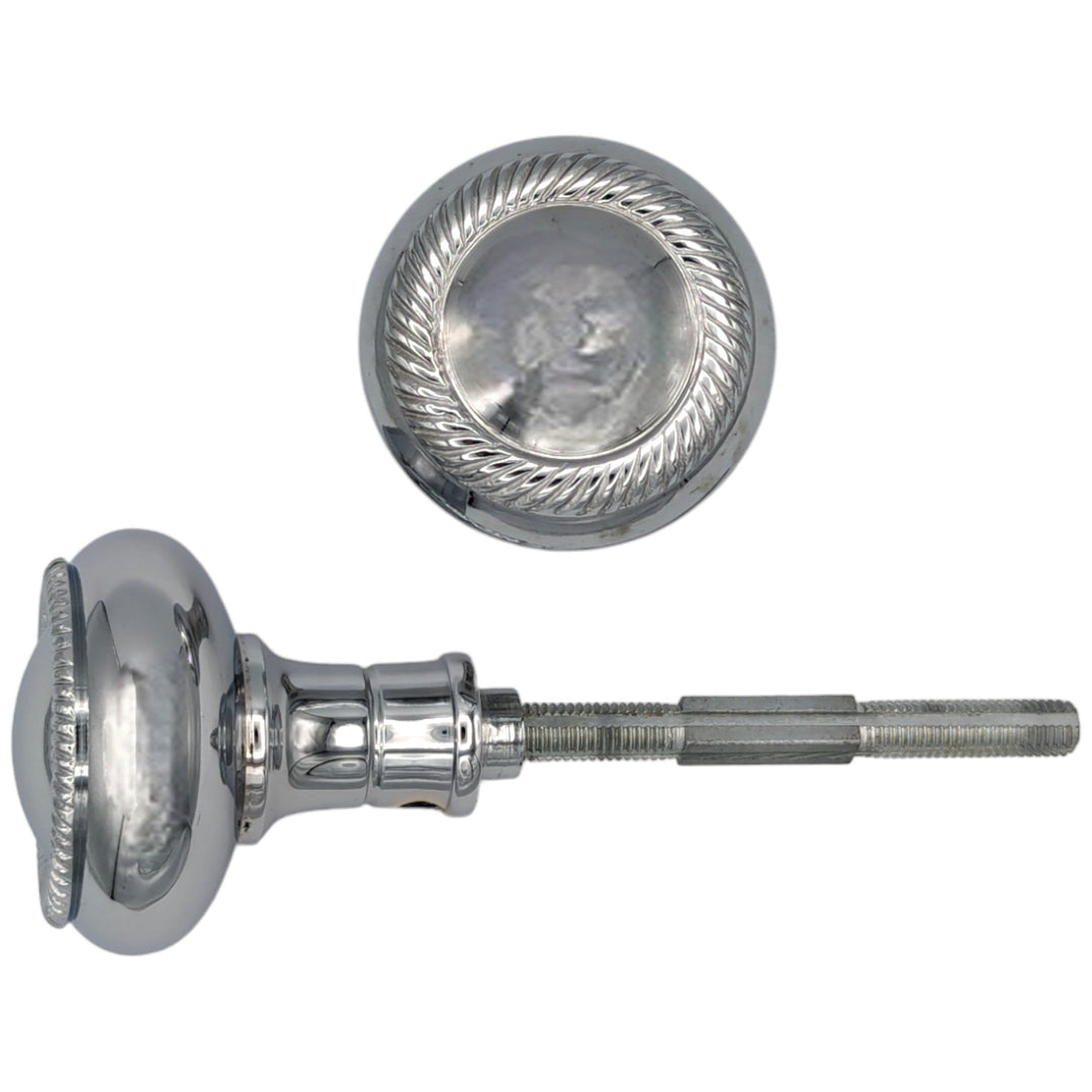 Georgian Roped Solid Brass Spare Door Knob Set (Several Finishes Available) COPPER MOUNTAIN HARDWARE