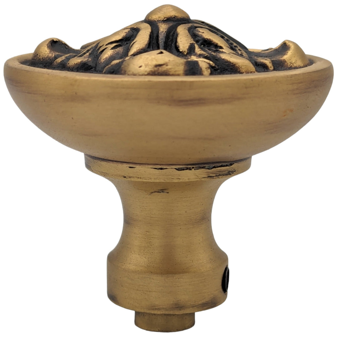 Romanesque Solid Brass Spare Door Knob Set (Several Finishes Available) COPPER MOUNTAIN HARDWARE