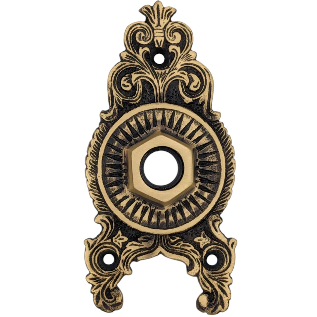 COPPER MOUNTAIN HARDWARE Solid Brass Set of Ornate Rosettes