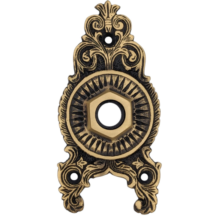 COPPER MOUNTAIN HARDWARE Solid Brass Set of Ornate Rosettes