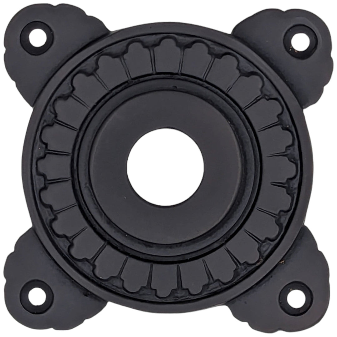 Art Deco Solid Brass Doorknob Rosette (Several Finishes Available) COPPER MOUNTAIN HARDWARE