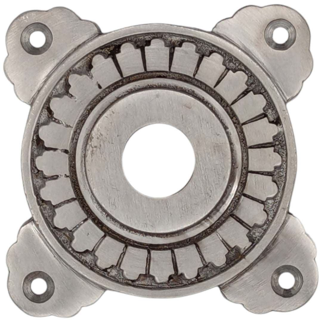 Art Deco Solid Brass Doorknob Rosette (Several Finishes Available) COPPER MOUNTAIN HARDWARE