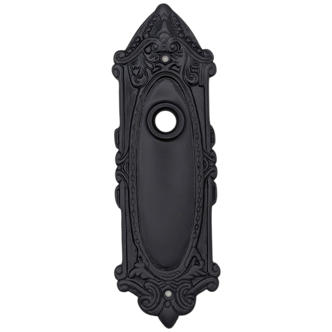 Ornate Victorian Long Solid Brass Backplate (Several Finishes Available) COPPER MOUNTAIN HARDWARE