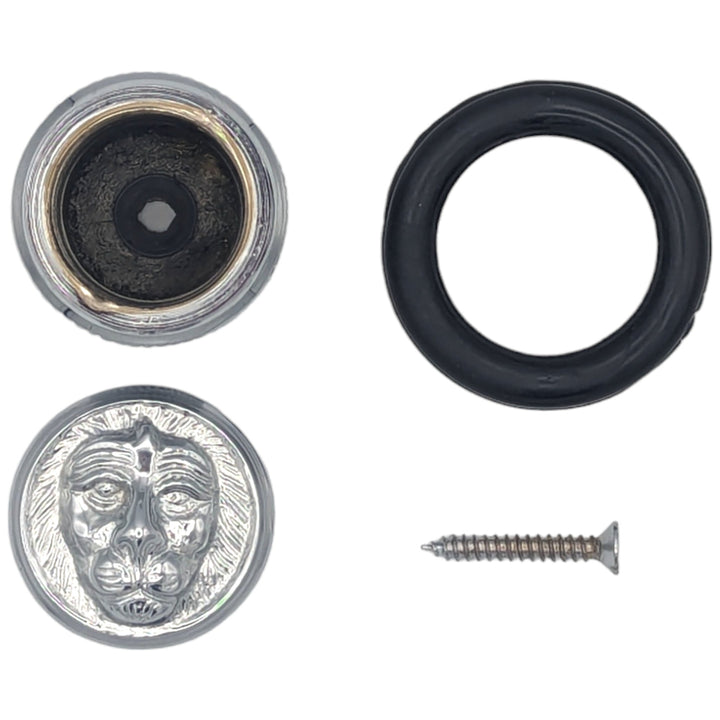 Lion Head Brass Floor Mount Door Stop (Several Finishes Available) COPPER MOUNTAIN HARDWARE