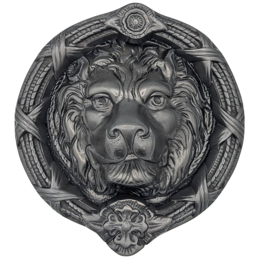 Ribbon & Reed 8 3/4 Inch Brass Lion Door Knocker (Several Finishes Available) COPPER MOUNTAIN HARDWARE
