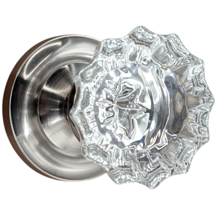 Magnifique™ Classic Door Set with Crystal Fluted Knobs (Several Finishes Available)