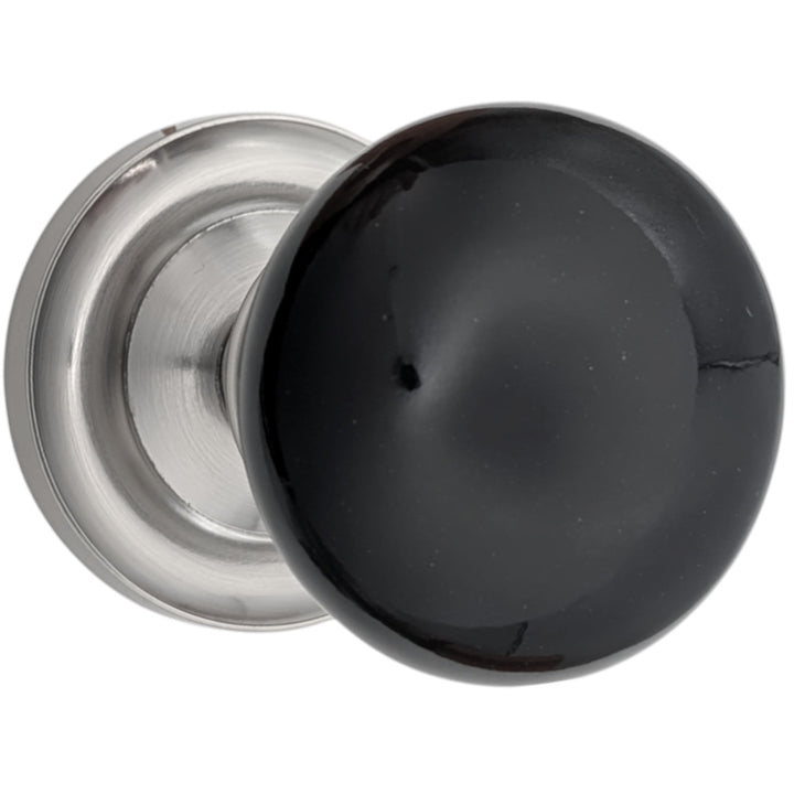 Magnifique™Classic Door Set with Black Porcelain Knobs (Several Finishes Available)
