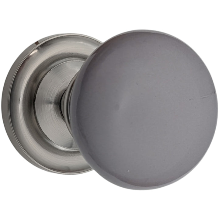 Magnifique™ Classic Door Set with Gray Porcelain Knobs (Several Finishes Available)