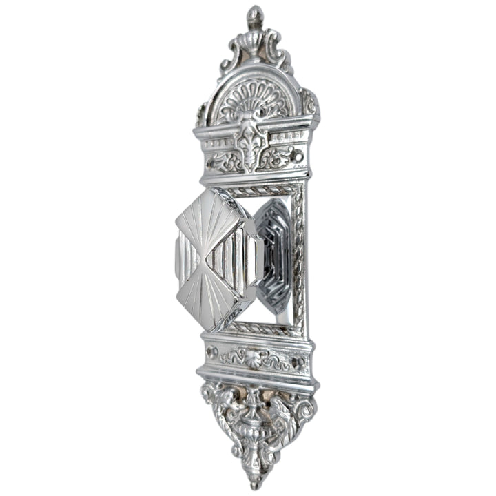 COPPER MOUNTAIN HARDWARE European Door Set With Art Deco Fanfare Knob in Several Finishes