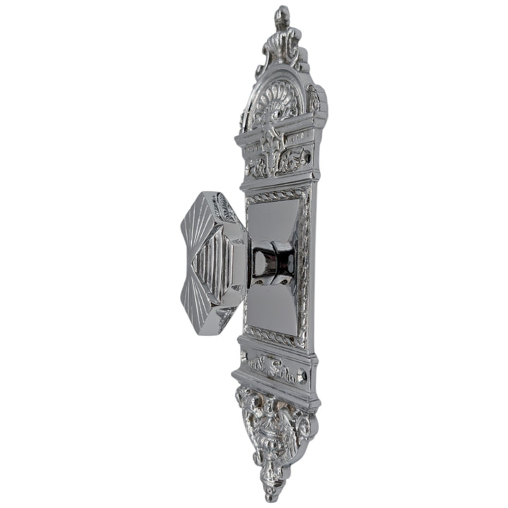 COPPER MOUNTAIN HARDWARE European Door Set With Art Deco Fanfare Knob in Several Finishes