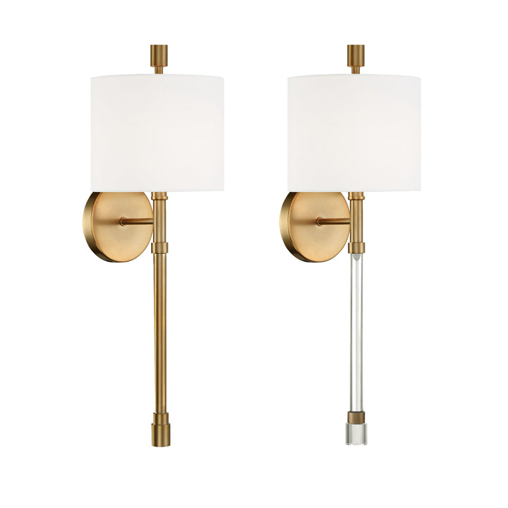 Crystorama Crystorama Rachel 1 Light Vibrant Gold Sconce