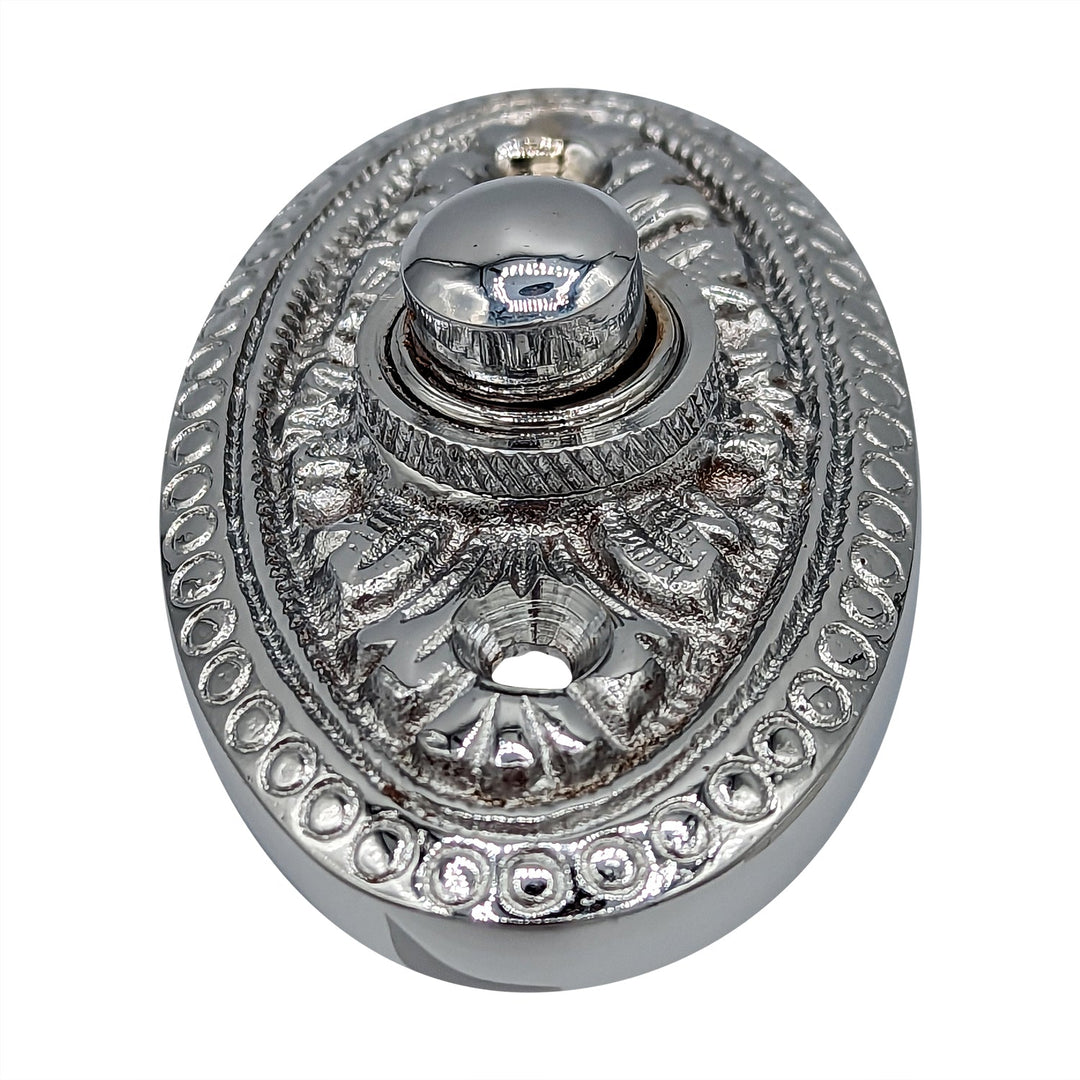 Brass Doorbell Push Button Avalon Style COPPER MOUNTAIN HARDWARE