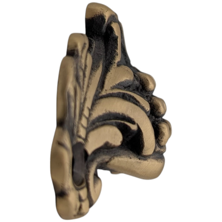 3 Inch Overall (2 3/8 Inch c-c) Solid Brass Cup Pull (Antique Brass Finish)