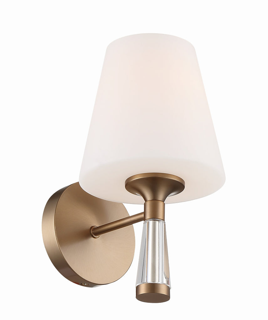 Crystorama Crystorama Ramsey 1 Light Vibrant Gold Sconce