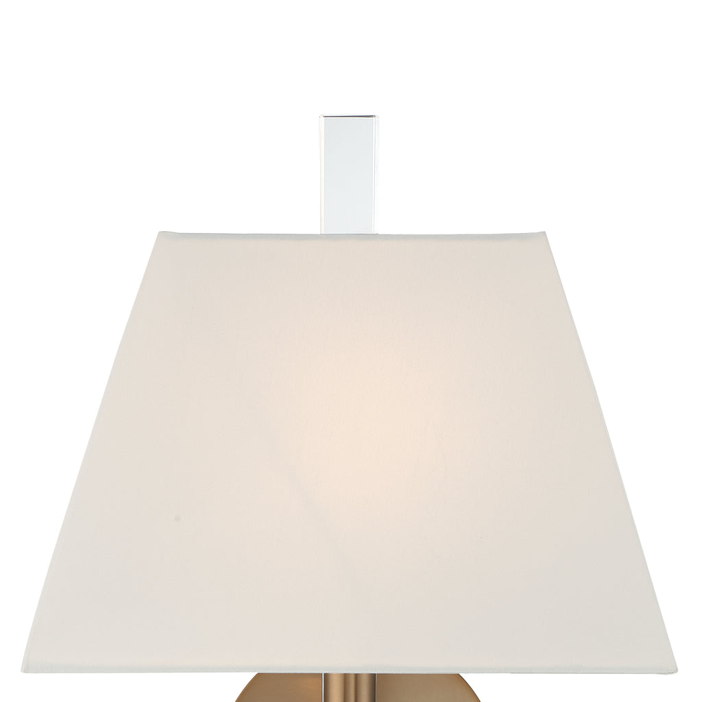 Crystorama Crystorama Renee 1 Light Aged Brass Sconce