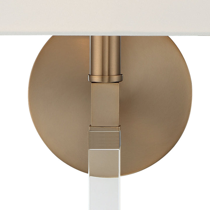 Crystorama Crystorama Renee 1 Light Aged Brass Sconce