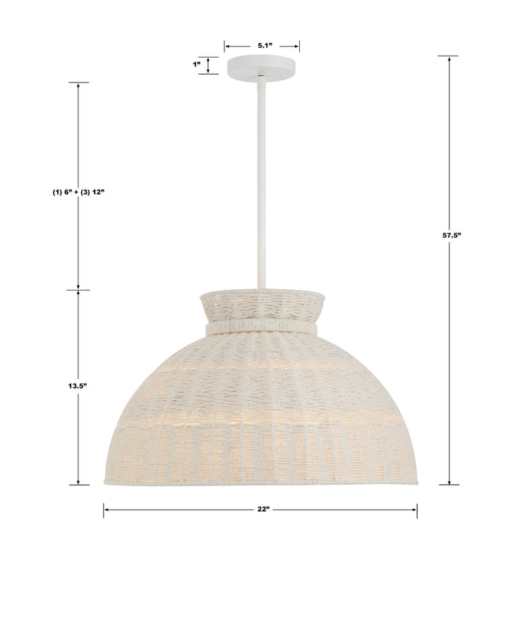 Crystorama Crystorama Reese 4 Light Matte White Chandelier