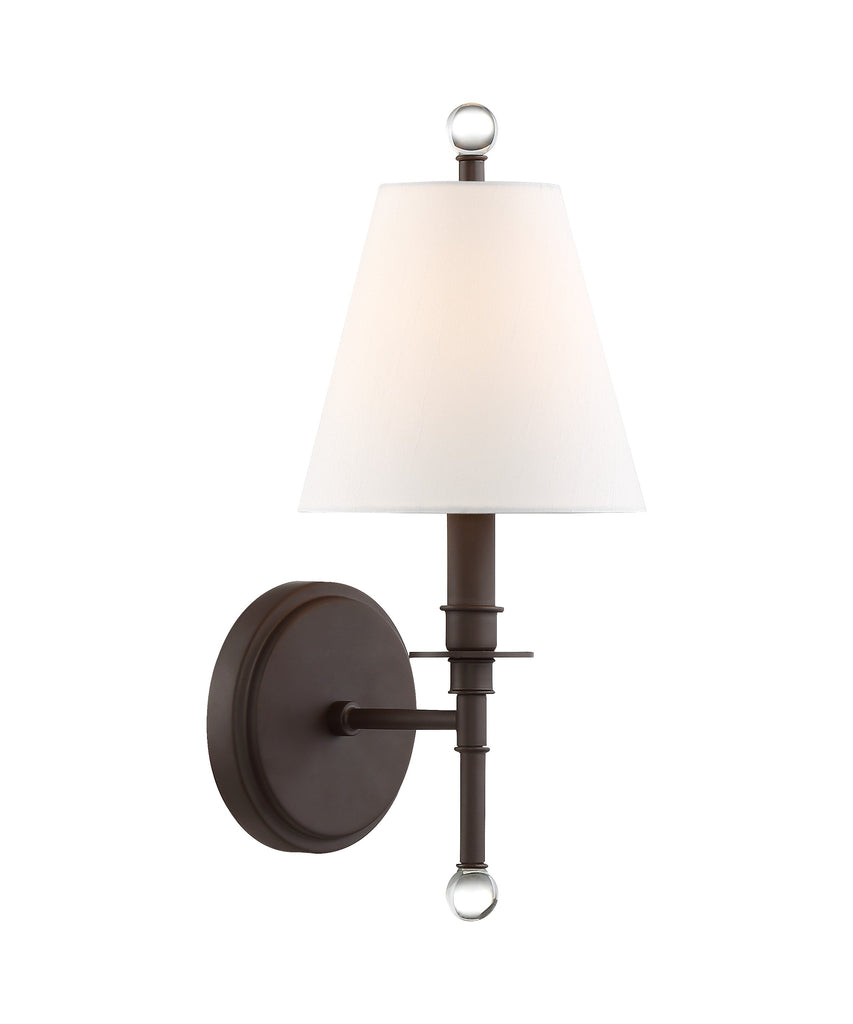 Crystorama Crystorama Riverdale 1 Light Dark Bronze Sconce