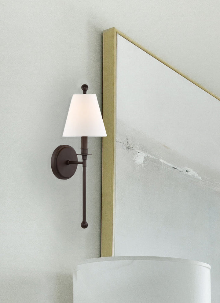 Crystorama Crystorama Riverdale 1 Light Dark Bronze Sconce