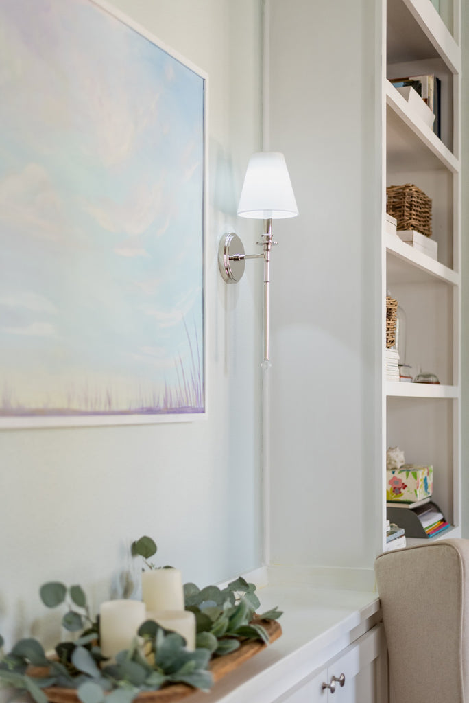 Crystorama Crystorama Riverdale 1 Light Polished Nickel Sconce