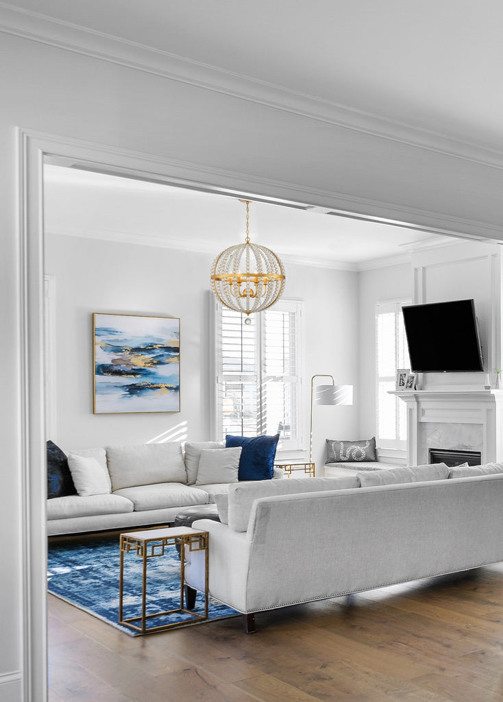 Crystorama Crystorama Roxy 6 Light Antique Gold Chandelier