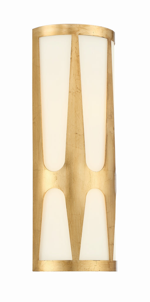 Crystorama Crystorama Royston 2 Light Antique Gold Sconce