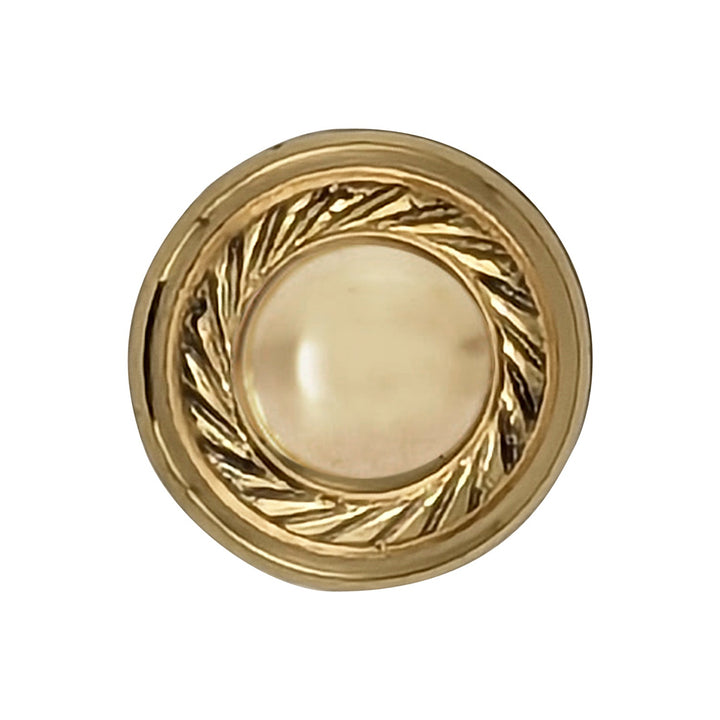 COPPER MOUNTAIN HARDWARE Solid Brass Georgian Roped Round Cabinet & Furniture Knob