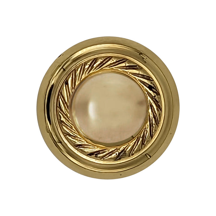 1 1/2 Inch Georgian Roped Cabinet Knob with Backplate (Several Finishes Available) COPPER MOUNTAIN HARDWARE