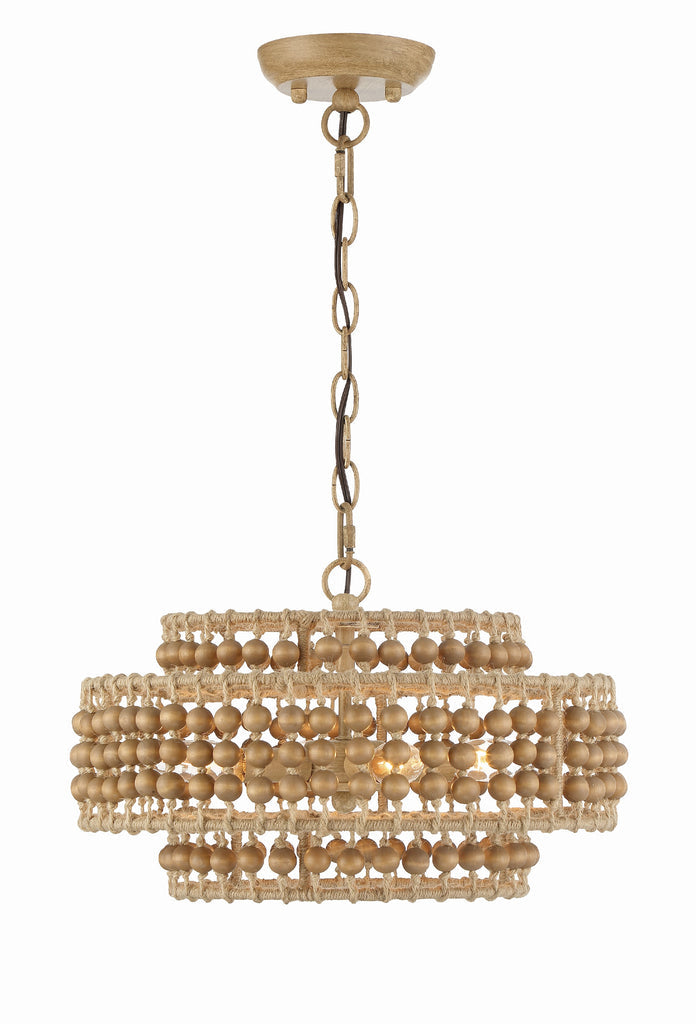 Crystorama Crystorama Silas 4 Light Burnished Silver Mini Chandelier