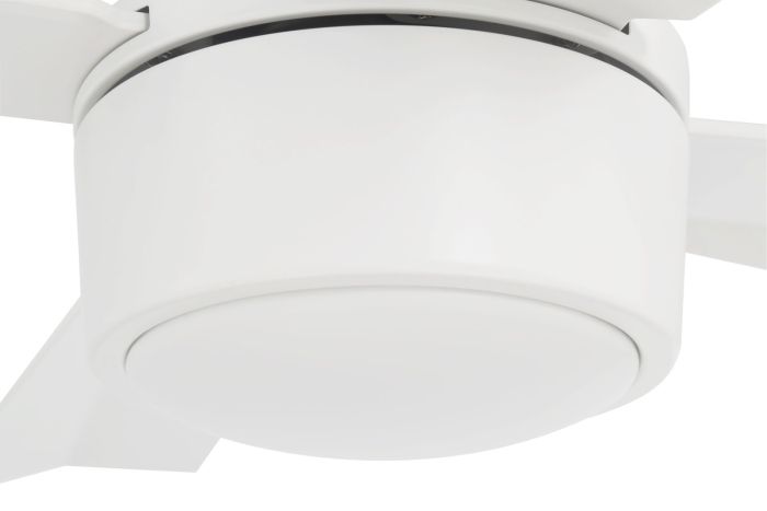 ##Antique Hardware## 42" Theo,White Finish, White Blades, Light Kit Inlcuded (Optional)