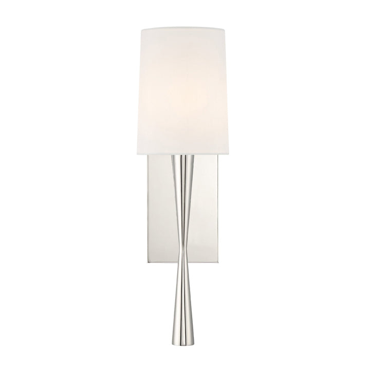 Crystorama Crystorama Trenton 1 Light Polished Nickel Sconce