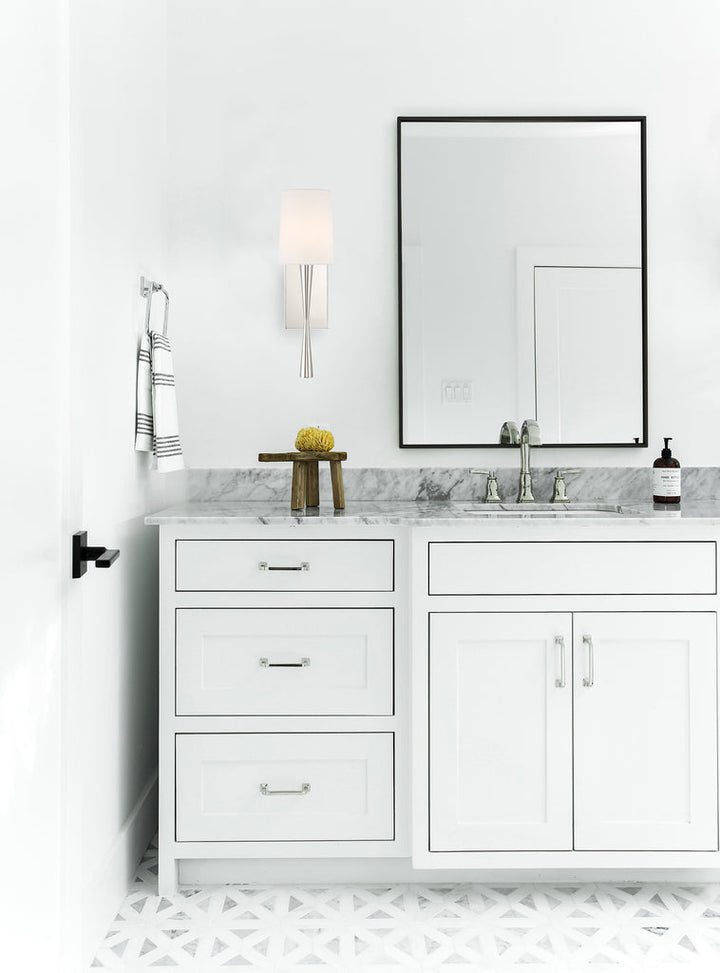 Crystorama Crystorama Trenton 1 Light Polished Nickel Sconce