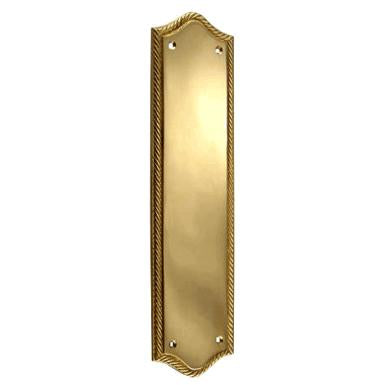 COPPER MOUNTAIN HARDWARE Georgian Pattern Push Plate or Finger Plate in Several Finishes