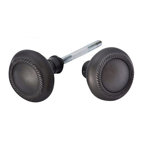Georgian Roped Solid Brass Spare Door Knob Set (Several Finishes Available)