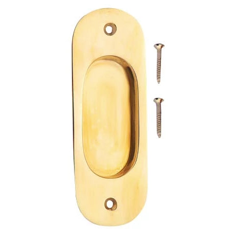 5 Inch Traditional Oval Pocket Door Pull (Several Finishes Available)