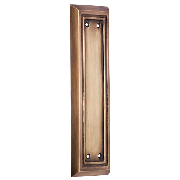 8 1/4 Inch Solid Brass Victorian Style Push Plate