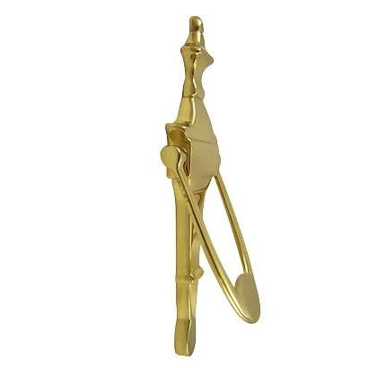 COPPER MOUNTAIN HARDWARE 6 3/4 Inch (5 Inch c-c) Solid Brass Traditional Door Knocker