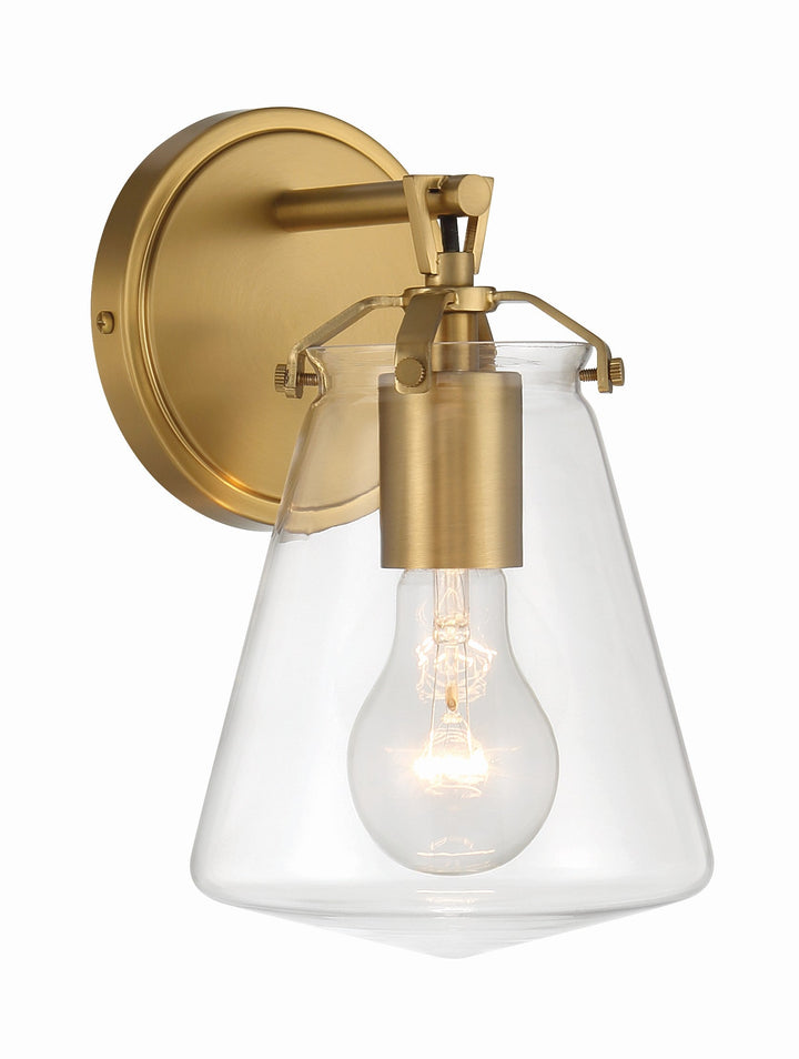 Crystorama Crystorama Voss 1 Light Luxe Gold Sconce