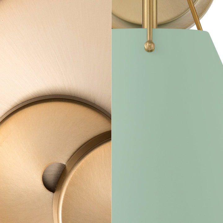 Crystorama Crystorama Xavier 1 Light Vibrant Gold + Green Sconce