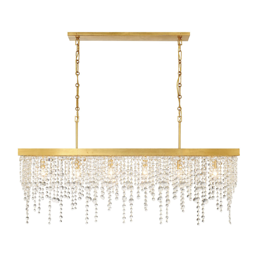 Crystorama Crystorama Winham 6 Light Antique Gold Chandelier