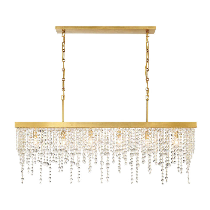 Crystorama Crystorama Winham 6 Light Antique Gold Chandelier